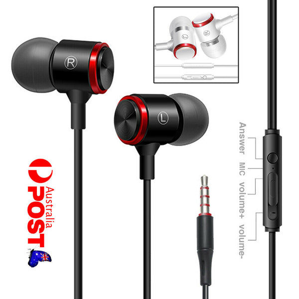 EXTRA BASS Earphones Earbuds Headset Headphones Mic for iPhone iPad Samsung PC