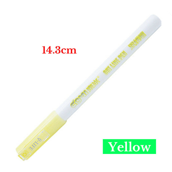 8 Colors Gift Card Writing & Drawing Double Line Outline Pen Two-line Color Pen