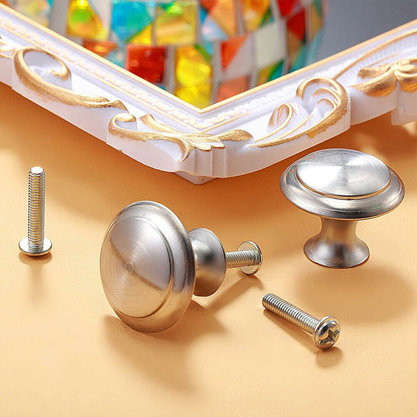 UP Stainless Steel Door Knobs Cabinet Handles Cupboard Drawer Kitchen 27MM