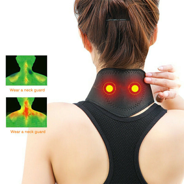 Neck Protector Pain Relief Support Brace Strap Cervical Collar Compression Wrap