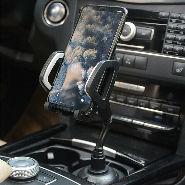 For Cell Phone 360° Adjustable Universal Car Mount Gooseneck Cup Holder Cradle