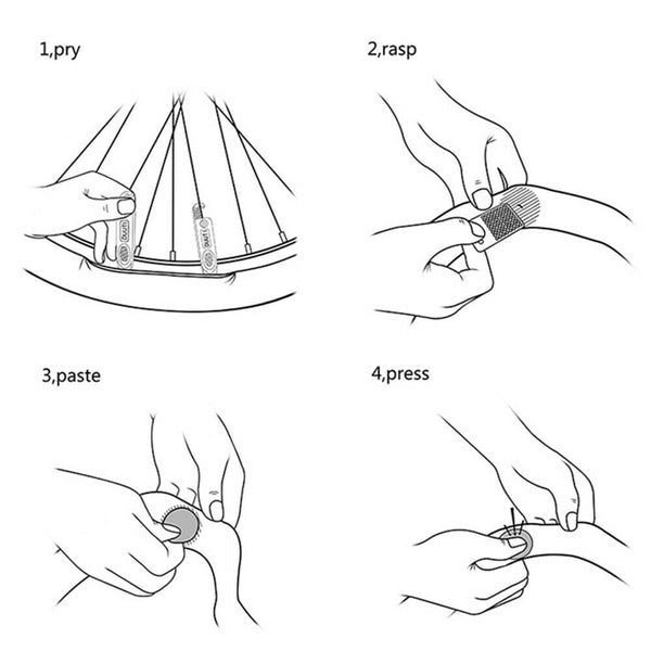 Bicycle Tube Glueless Patch Kit - 20 Pieces - Bike Puncture Repair Kit AU NEW