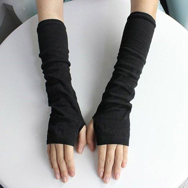 Stretchy Arm Warmers Long Fingerless Gloves Fashion Mittens Women Hot clothing