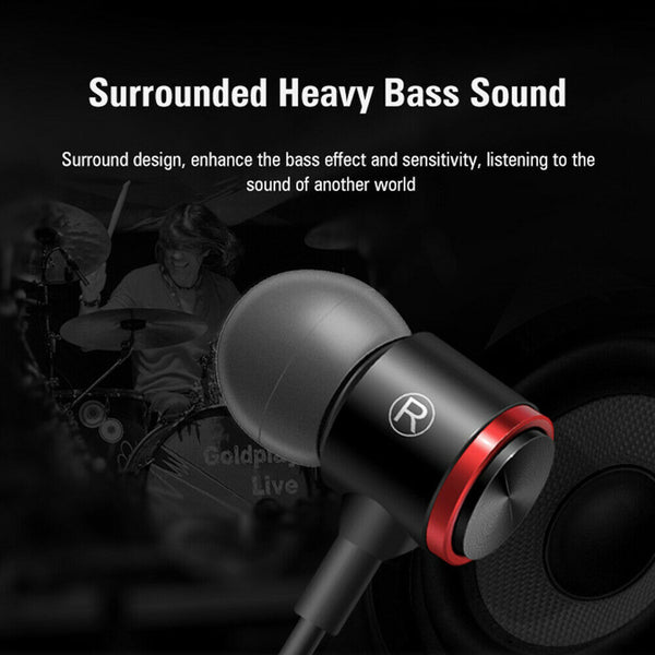 EXTRA BASS Earphones Earbuds Headset Headphones Mic for iPhone iPad Samsung PC