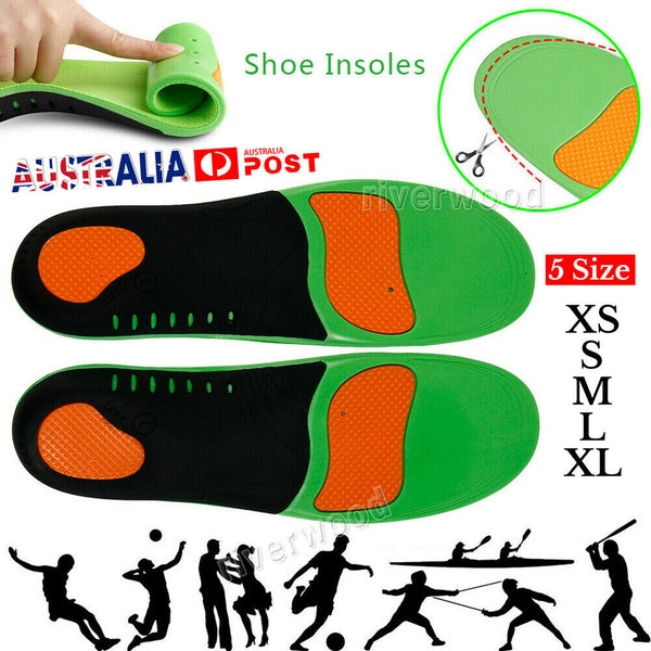 Pair Insole Orthotic Arch Support Shoe Flat Feet Correct Pad Pain Relief Plantar