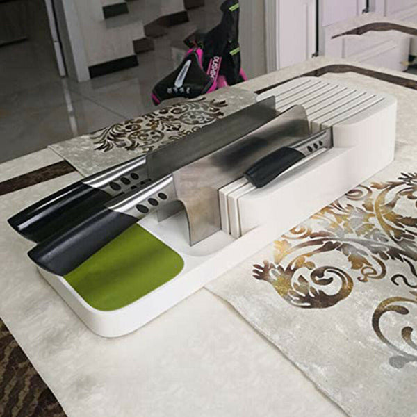 Knife Organizer Storage Rack for Knives Drawer Holder Kitchen Tray Block ACB