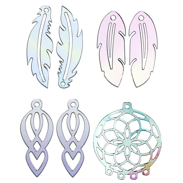 4X Silicone Dream Catcher Earring Resin Epoxy Mold Eardrop Pendant Casting Mould