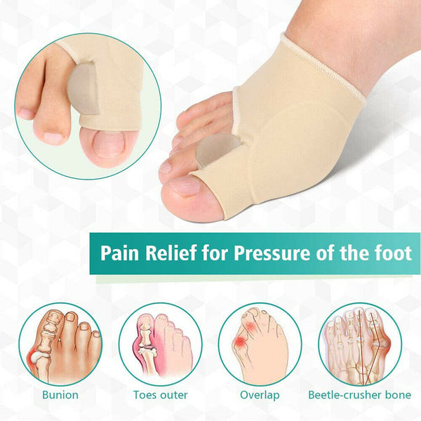 Pair ! Big Toe Bunion Splint Straightener Corrector Hallux Valgus Foot Separator