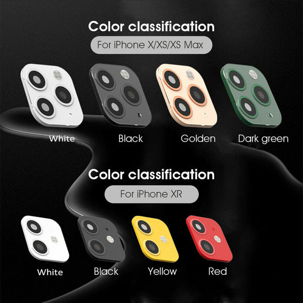 Camera Lens Sticker For iPhone X XS MAX XR Seconds Change to iPhone 11 Pro MAX