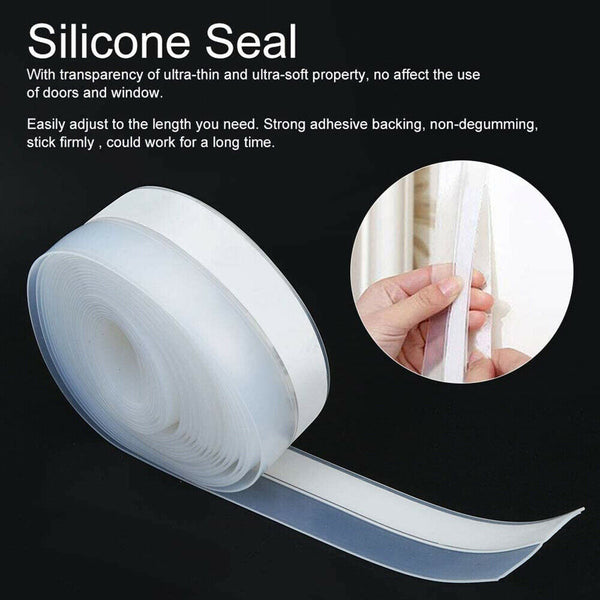 Silicone Sealing Strip Weather Seal Window Door Garage Stripping Waterproof