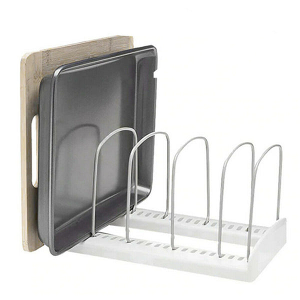 Kitchen Bakeware Organiser Rack Baking Tray Cutting Board Storage For Bakeware