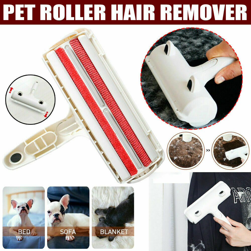 Pet Dog Cat Hair Remover Roller Self Cleaning Hair Remover Fur Removal Roller AU