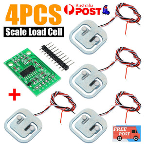 4Pcs Scale Body Load Cell Resistance Strain Weight Sensor HX711 AD Module 50KG