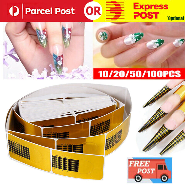 Nails Gel Extension Sticker Nail Art Professional Acrylic Nail Forms Tips Guide