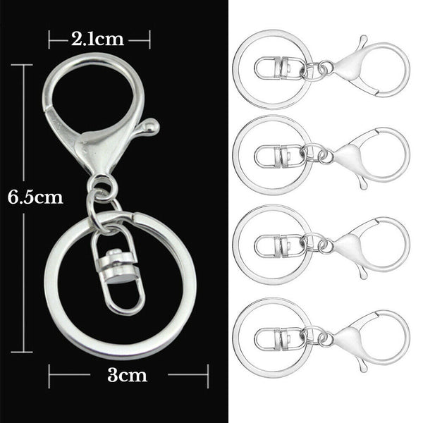 Swivel Lobster Clasp Trigger Clip Key Ring Keychain Split Ring lobster clasp