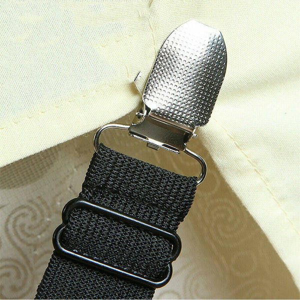 4Pcs Triangle Fitted Sheet Strap Clips Grippers Mattress Bed Suspenders Holder