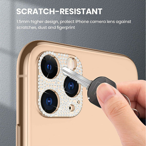 For iPhone 12 Pro/12 Pro Max Back Diamond Sparking Camera Lens Screen Protector