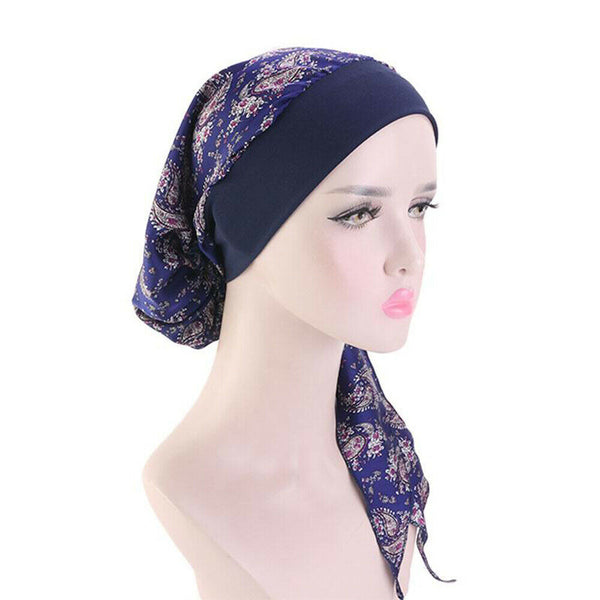 Womens Muslim Hijab Cancer Chemo Hat Turban Cap Cover Hair Loss Head Scarf Wrap