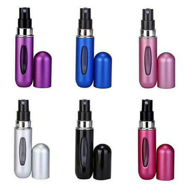 Portable Perfume Atomiser Refill Travel Bottle Mini Pump Spray Scent Pocket 5ML