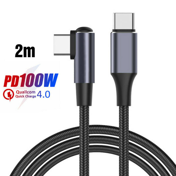 PD 100W 5A USB C To USB C Fast Charger Dual Type C Charging Data Sync USB Cable