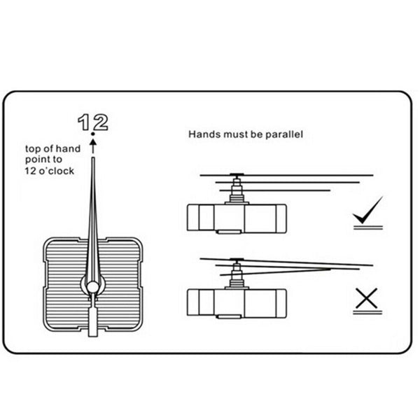 Silent DIY Quartz Movement Wall Clock Motor Mechanism Long Spindle Repair Kit