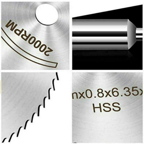 7PCS HSS Circular Saw Blade Set For Drill Dremel Rotary Tool Cutting Wheel Discs