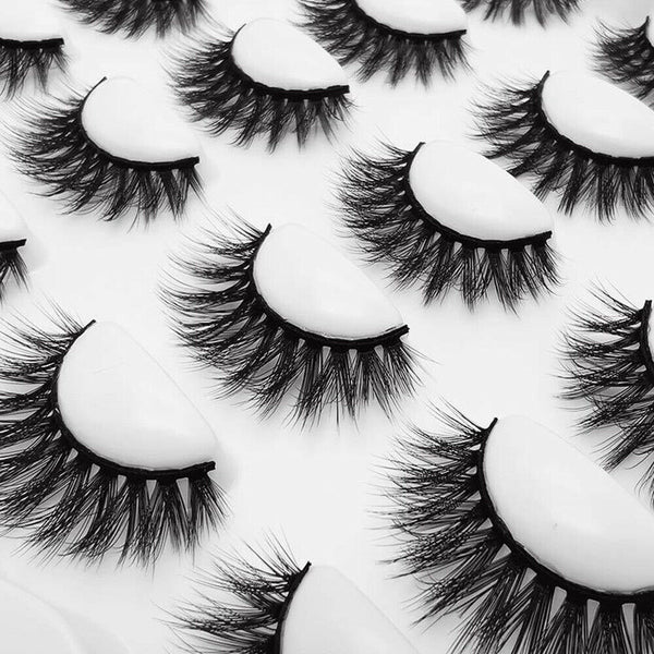 5/10Pairs 3D Mink Natural Thick False Eyelashes Eye Lashes Makeup Extension Hot