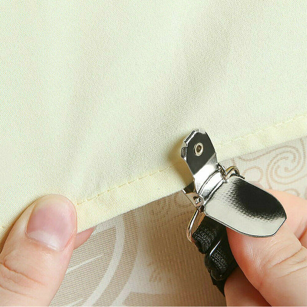 4Pcs Triangle Fitted Sheet Strap Clips Grippers Mattress Bed Suspenders Holder