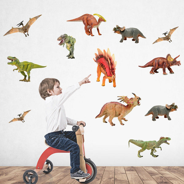 Removable Wall Decals Nursery Kids Room Baby Watercolour Dinosaur Wall Stickers