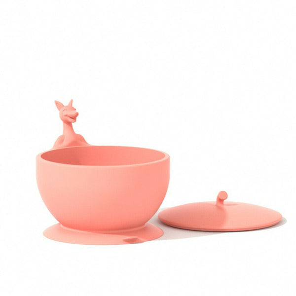 Silicone Suction Bowl With Spoons Set Non-slip For Baby Children Toddler Feeding