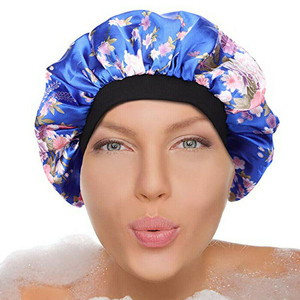 Women's Sleep Cap Nightcap-C2 Sleeping Bonnet Elastic Care Hot Hair Hat Satin