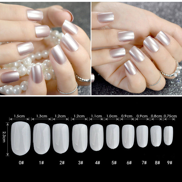 600Pcs False Nail Tips Ballerina Full Cover Long Coffin Fake Nails Art Manicure