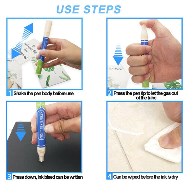 Tile Styling Pen Bathroom Waterproof And Mildew Grout Marker Repair Pen AU Z