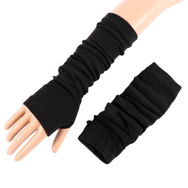 Stretchy Arm Warmers Long Fingerless Gloves Fashion Mittens Women Hot clothing