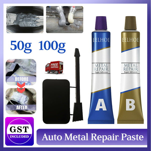 Industrial HEAT Resistance Cold Weld Auto Metal Repair Paste Adhesive Gel A&B DF