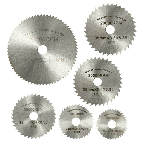 31x Mini Diamond Cutting Discs HSS Wheel Blades Set Drill Bit Dremel Rotary+Tool