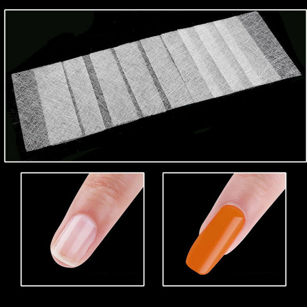 10 Pieces Nail Silk Wrap Repair Kit Extension Silk Fiberglass for Gel Extension