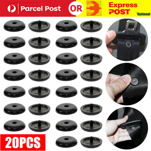 20PCS Car Clips Seat Belt Stopper Buckle Holder Fasteners Stop Button Universal