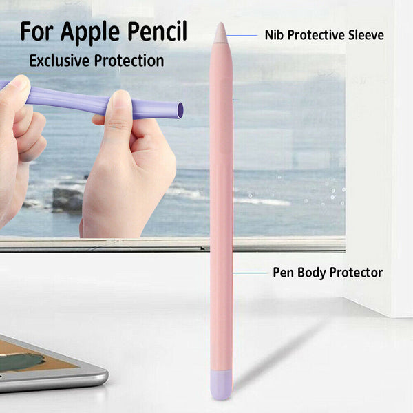 For iPad Apple Pencil 2nd generation Protective Silicone Grip Case Cap Pen Cover