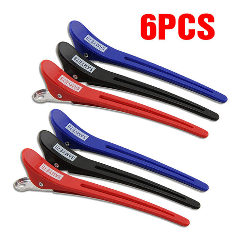 6/12/24Pcs Hairdressing Sectioning Clips Hair Clamps Barber Salon Hairstyle Tool