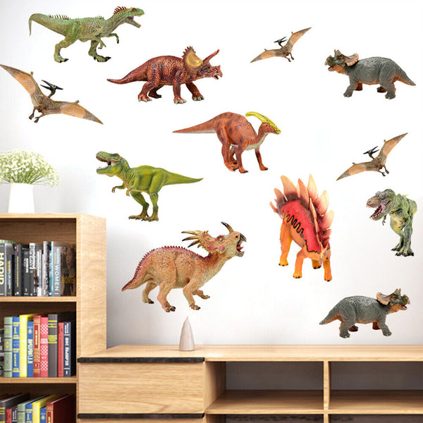 Removable Wall Decals Nursery Kids Room Baby Watercolour Dinosaur Wall Stickers