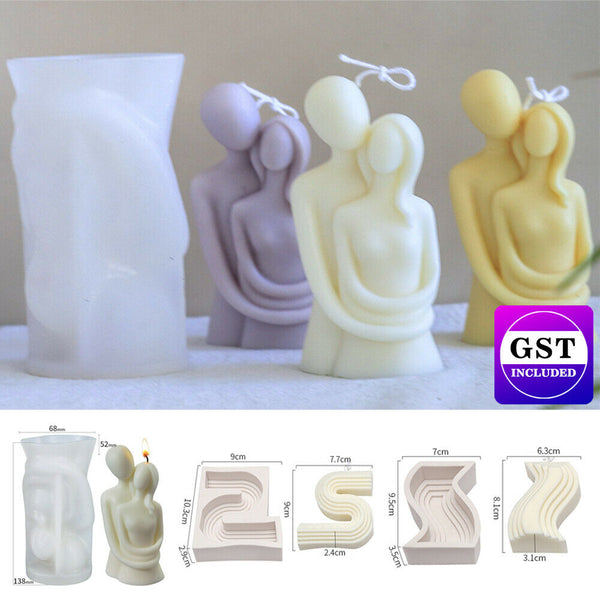 3D Candle Mould Geometric Shape DIY Wax Model Candle Silicone Mold Home Decor