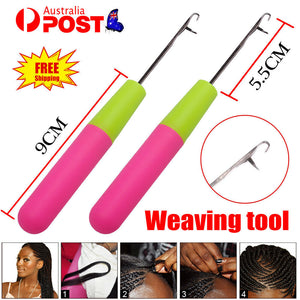 Weaving tool Hook Dreadlock Needle Hair Crafts Crochet DIY Braid Latch AUstock