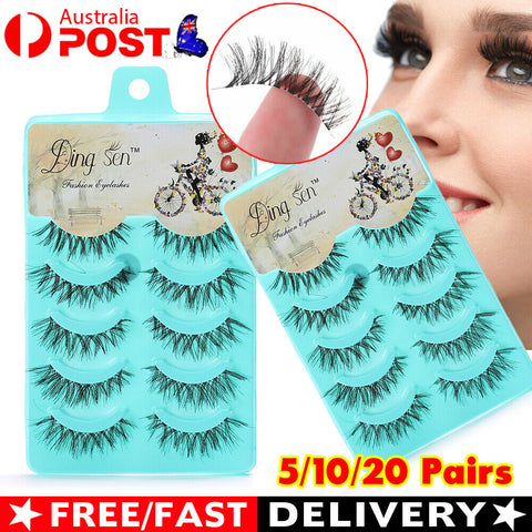 3D 20 Pairs Mink Natural Thick False Fake Eyelashes Eye Lashes Makeup Extension