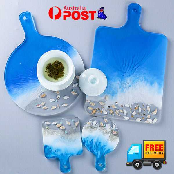 Silicone Coaster Resin Casting Mold Epoxy Fruit Tray Plate Mould Craft DIY AU