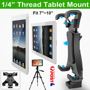 1/4" Thread Universal Tablet Tripod Mount Stand Holder For iPad Air Mini 1 2 3