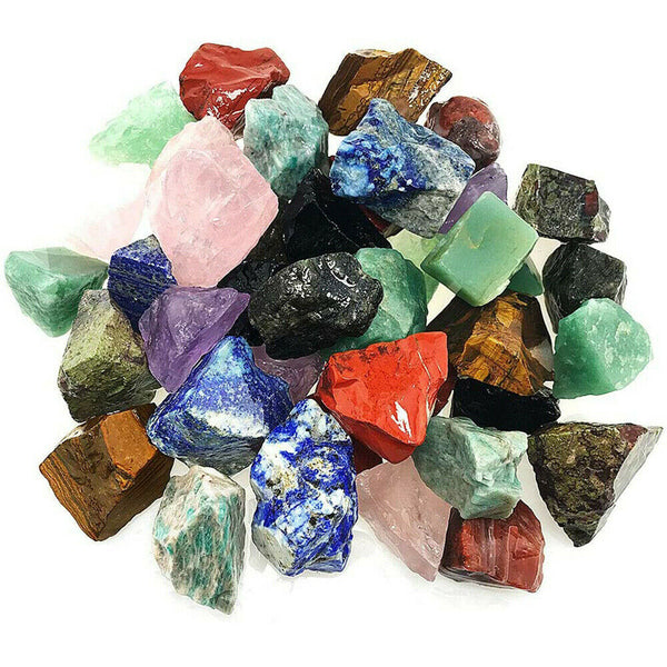 Up to 1KG Mixed Rough Raw Crystal Gemstone Chunks Natural Raw Minerals Bulk