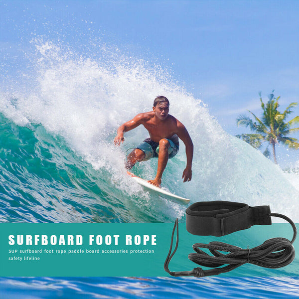 Surfboard Leash Foot Rope Stand Up Paddle Board Protection Leg Ankle Strap AU