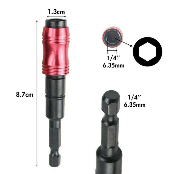 Magnetic Pivot Drill Bit Holder 6.35mm Impact Pivoting Swivel Screw Drill Bits