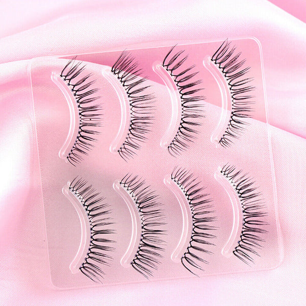 4/5 Pairs Ultra Natural False Eyelashes Handmade Fake Eye Lashes Extension AU